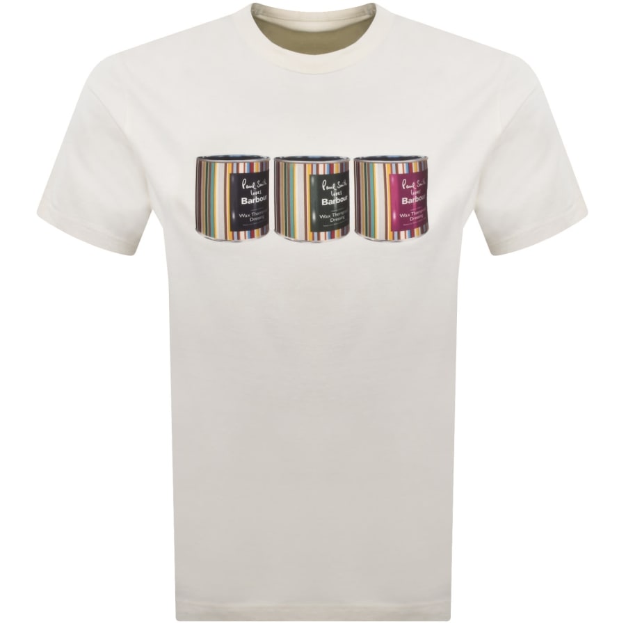 Image number 1 for Barbour X Paul Smith Tinned T Shirt Off White