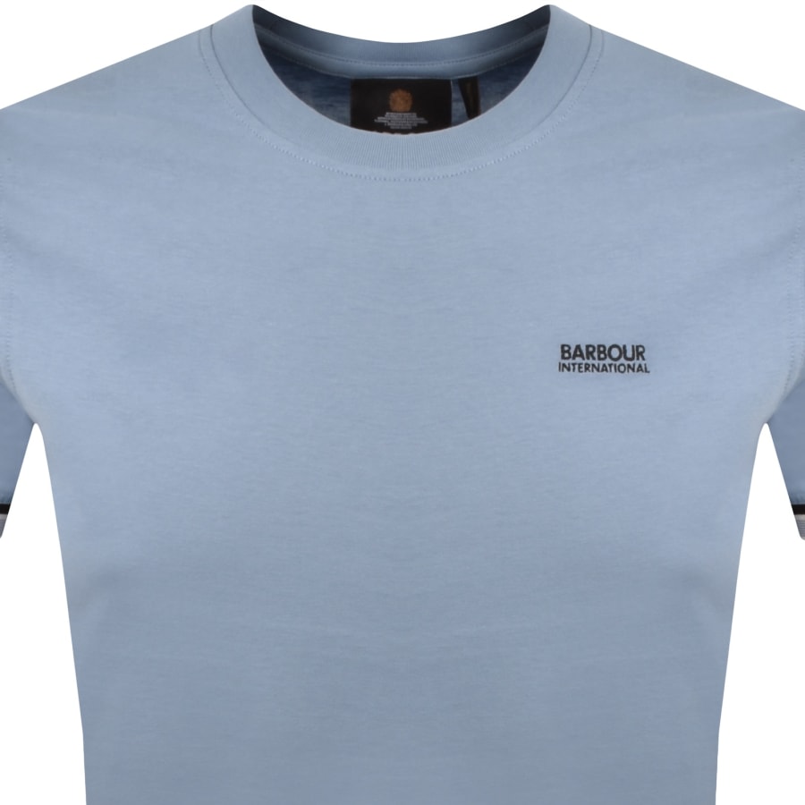Image number 2 for Barbour International Newport Tipped T Shirt Blue
