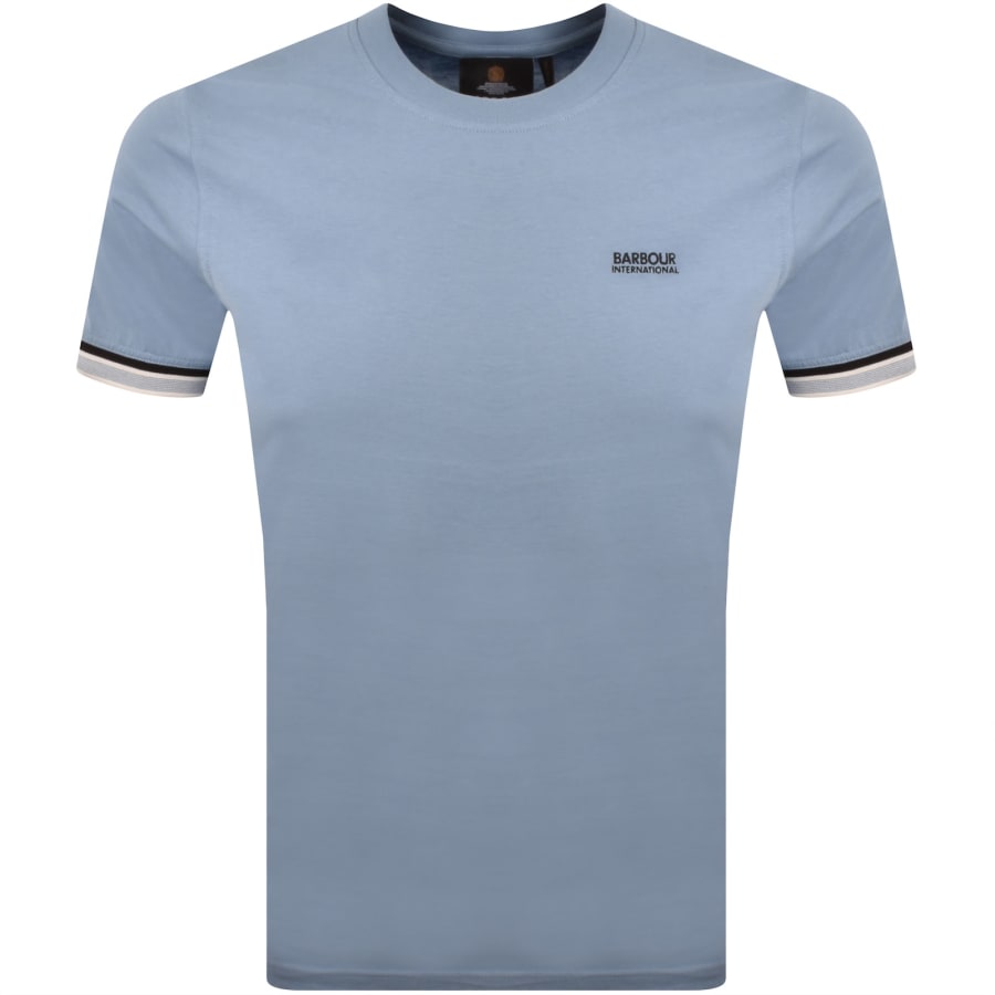 Image number 1 for Barbour International Newport Tipped T Shirt Blue