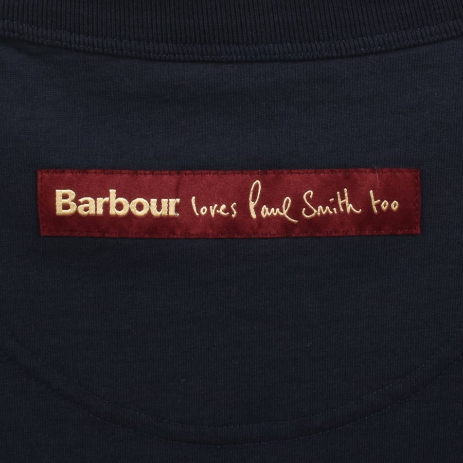 Image number 4 for Barbour X Paul Smith Key T Shirt Navy