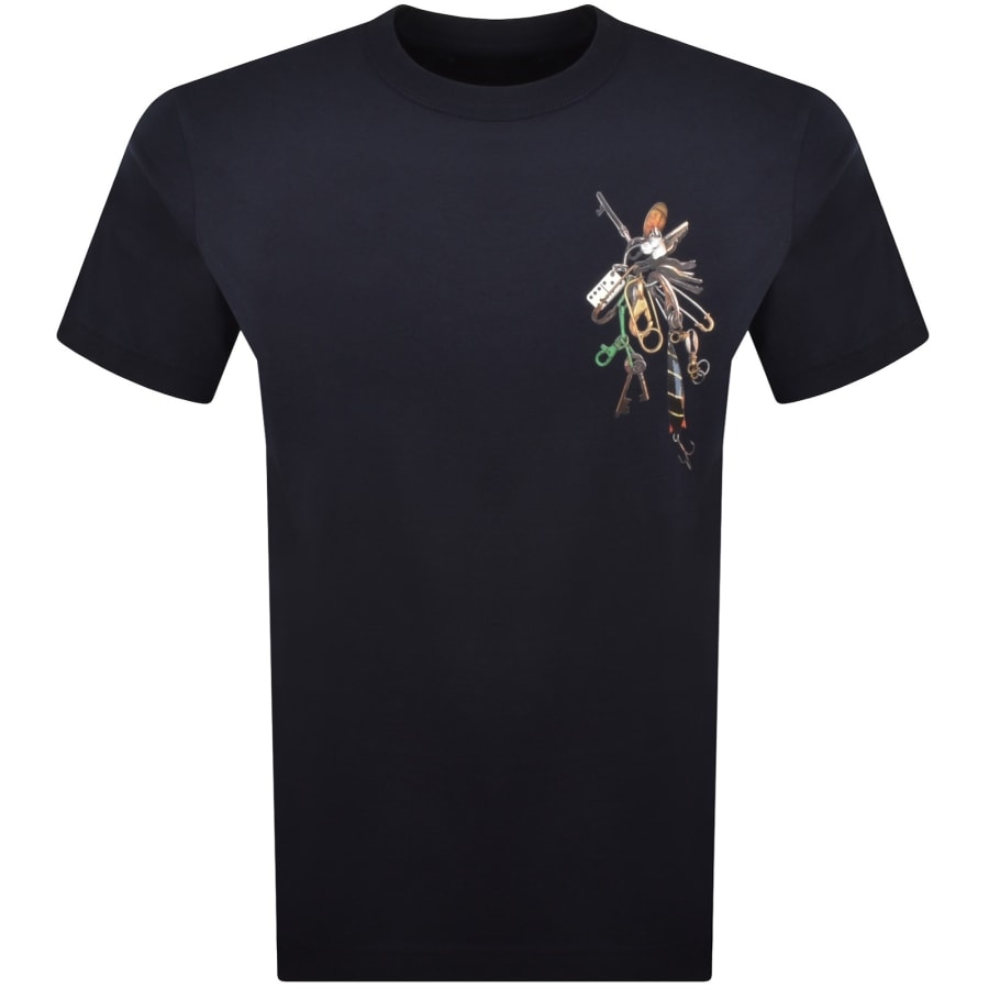 Image number 1 for Barbour X Paul Smith Key T Shirt Navy