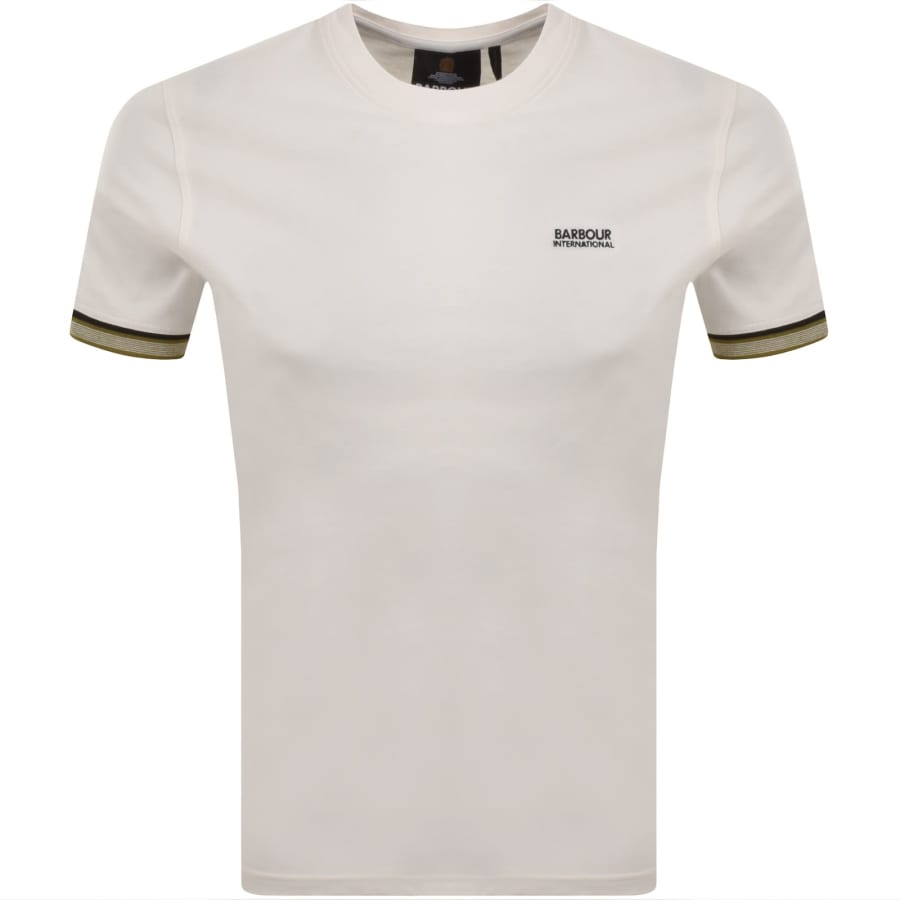 Image number 1 for Barbour International Newport Tipped T Shirt White