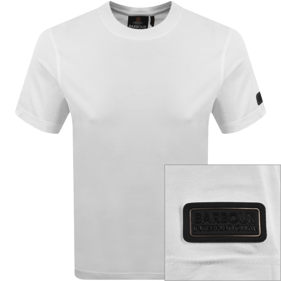 Image number 1 for Barbour International Outline T Shirt White