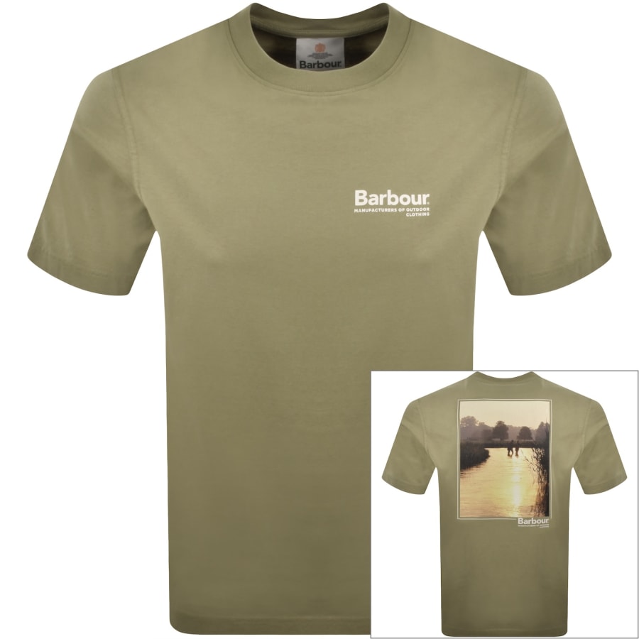 Image number 1 for Barbour Birchcliffe T Shirt Green