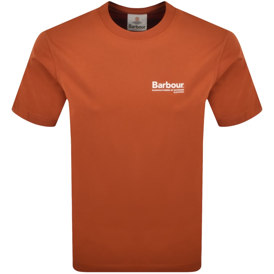 Image number 2 for Barbour Birchcliffe T Shirt Orange