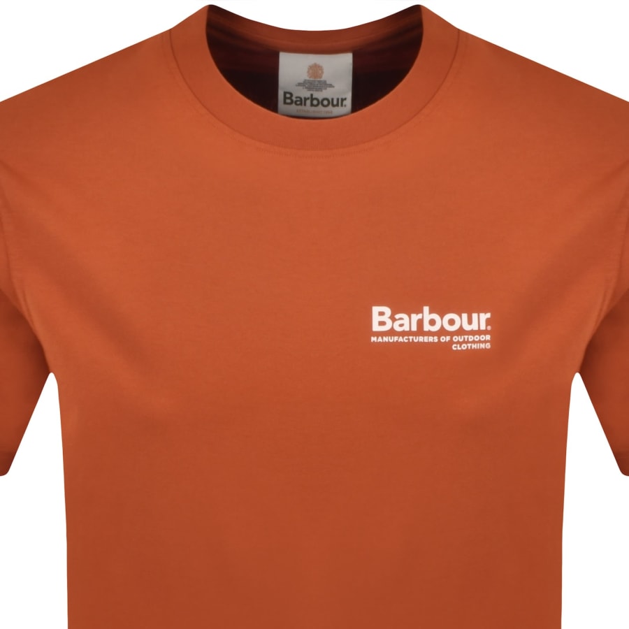 Image number 3 for Barbour Birchcliffe T Shirt Orange