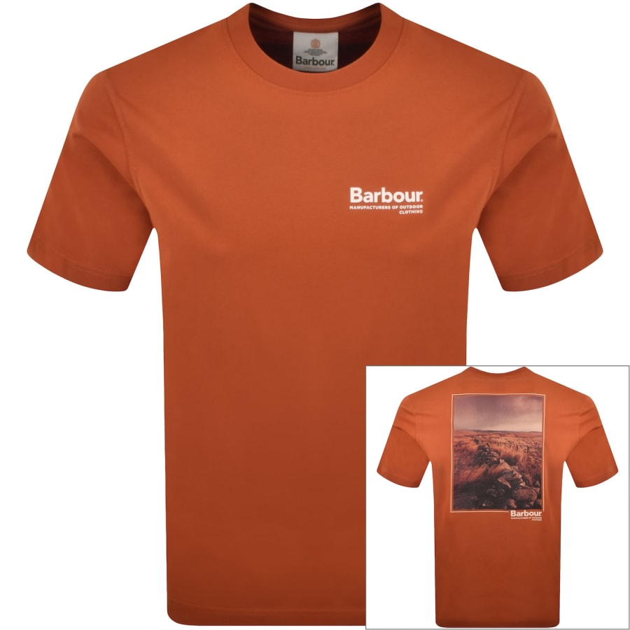 Image number 1 for Barbour Birchcliffe T Shirt Orange