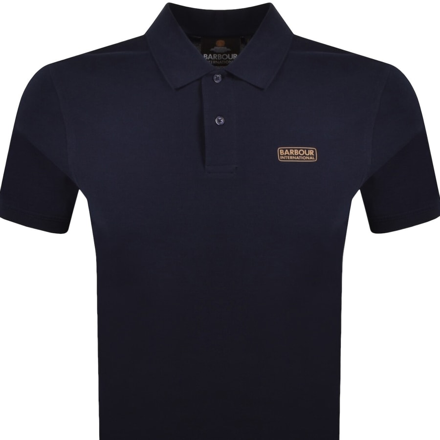Image number 2 for Barbour International Essential Polo T Shirt Navy