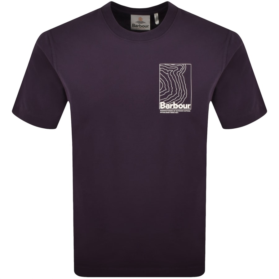 Image number 2 for Barbour Woodbine T Shirt Purple