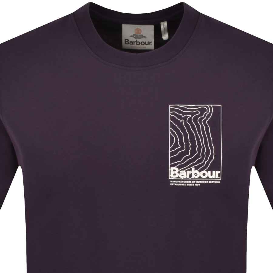 Image number 3 for Barbour Woodbine T Shirt Purple