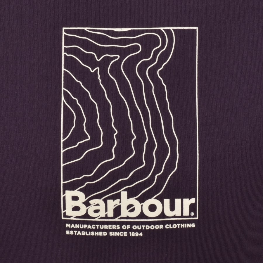 Image number 4 for Barbour Woodbine T Shirt Purple
