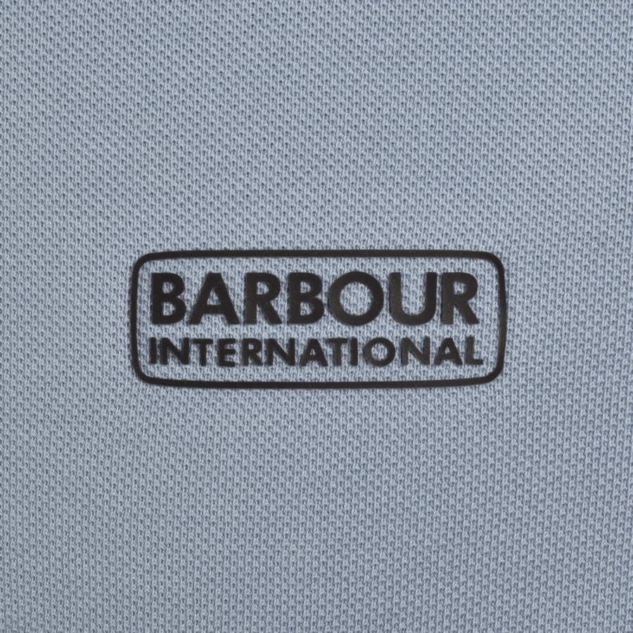 Image number 3 for Barbour International Evan Tipped Polo Blue