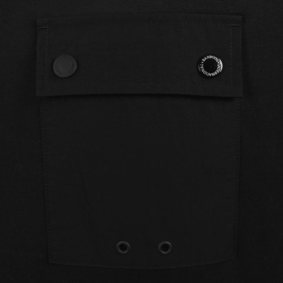 Image number 3 for Barbour International Inline Hoodie Black