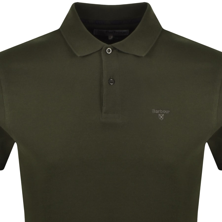 Image number 2 for Barbour Stanford Polo T Shirt Green