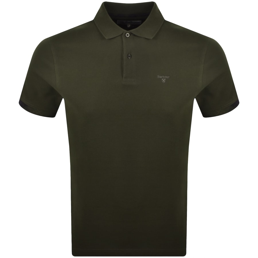 Image number 1 for Barbour Stanford Polo T Shirt Green