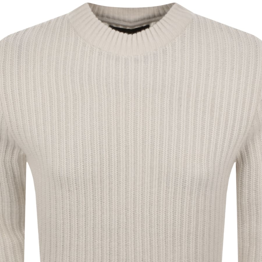 Image number 3 for Barbour International Oxham Knit Jumper White
