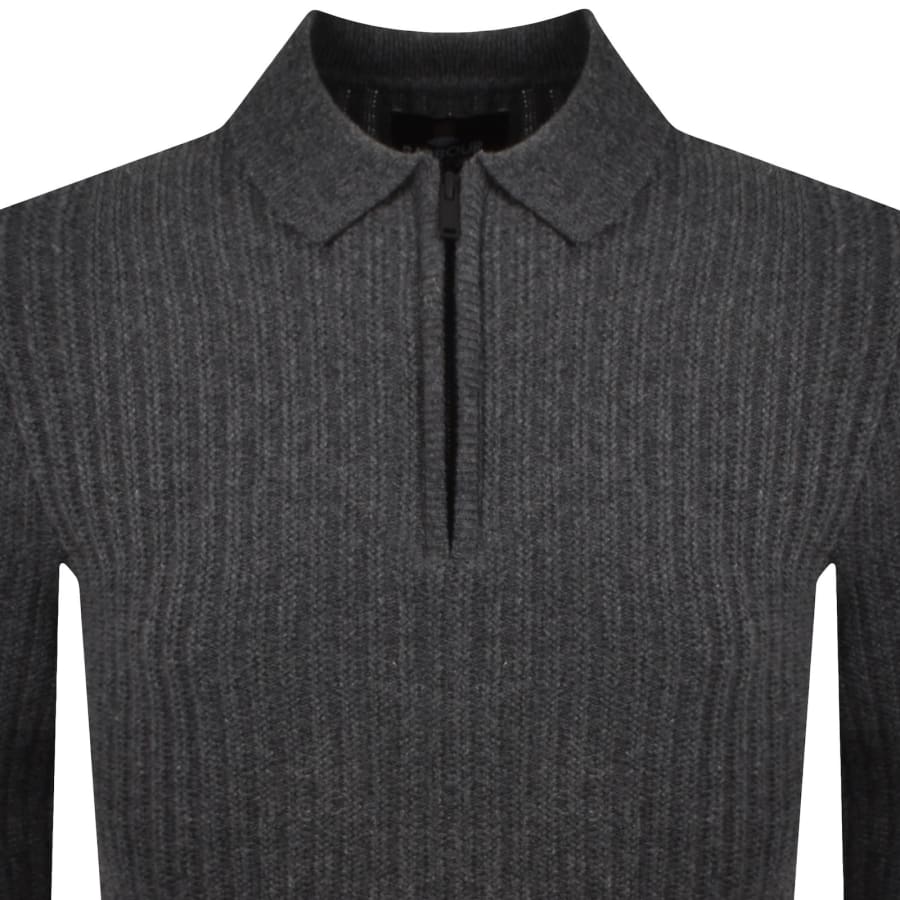 Image number 3 for Barbour International Oxham Zip Jumper Grey