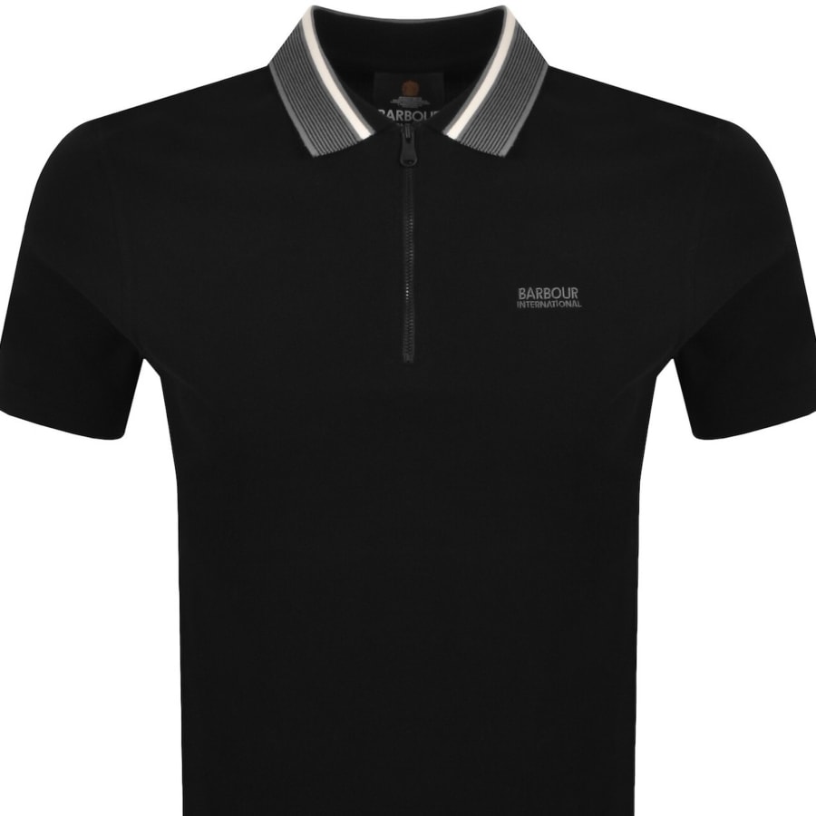 Image number 2 for Barbour International Newport Polo Black