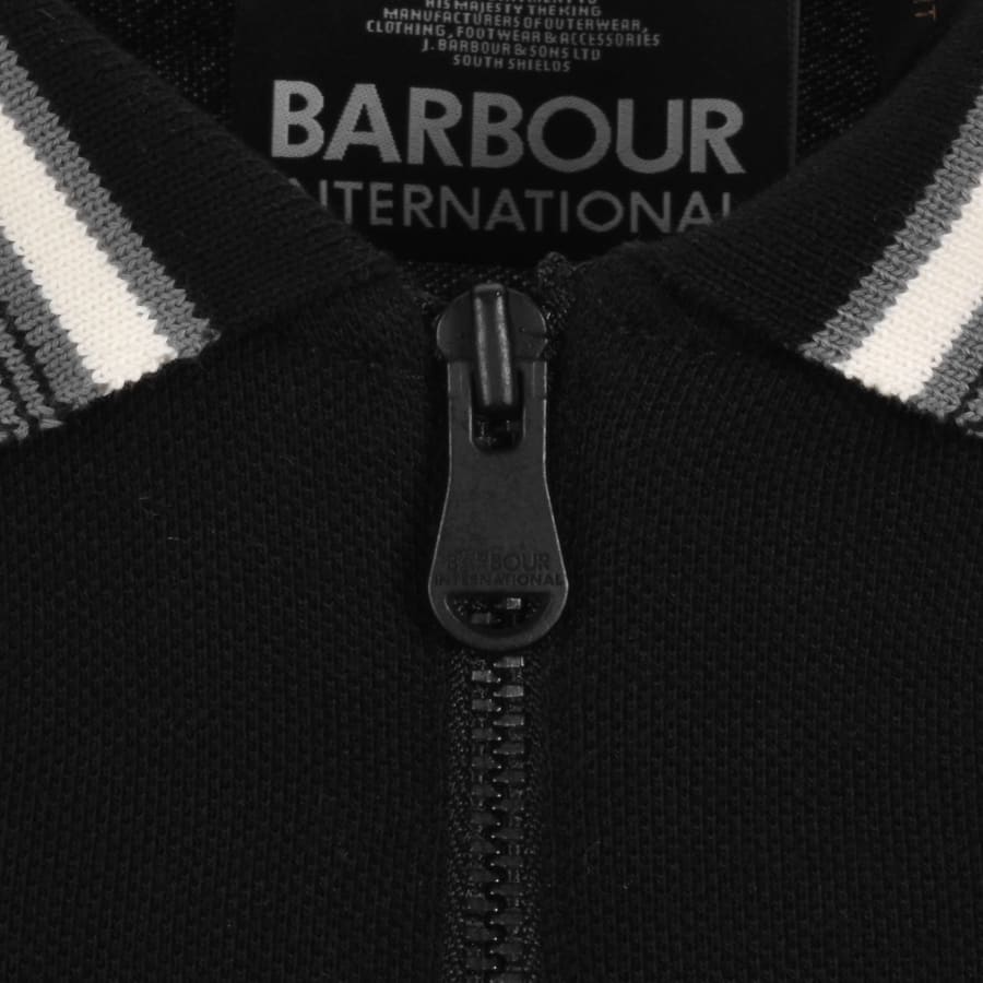 Image number 4 for Barbour International Newport Polo Black