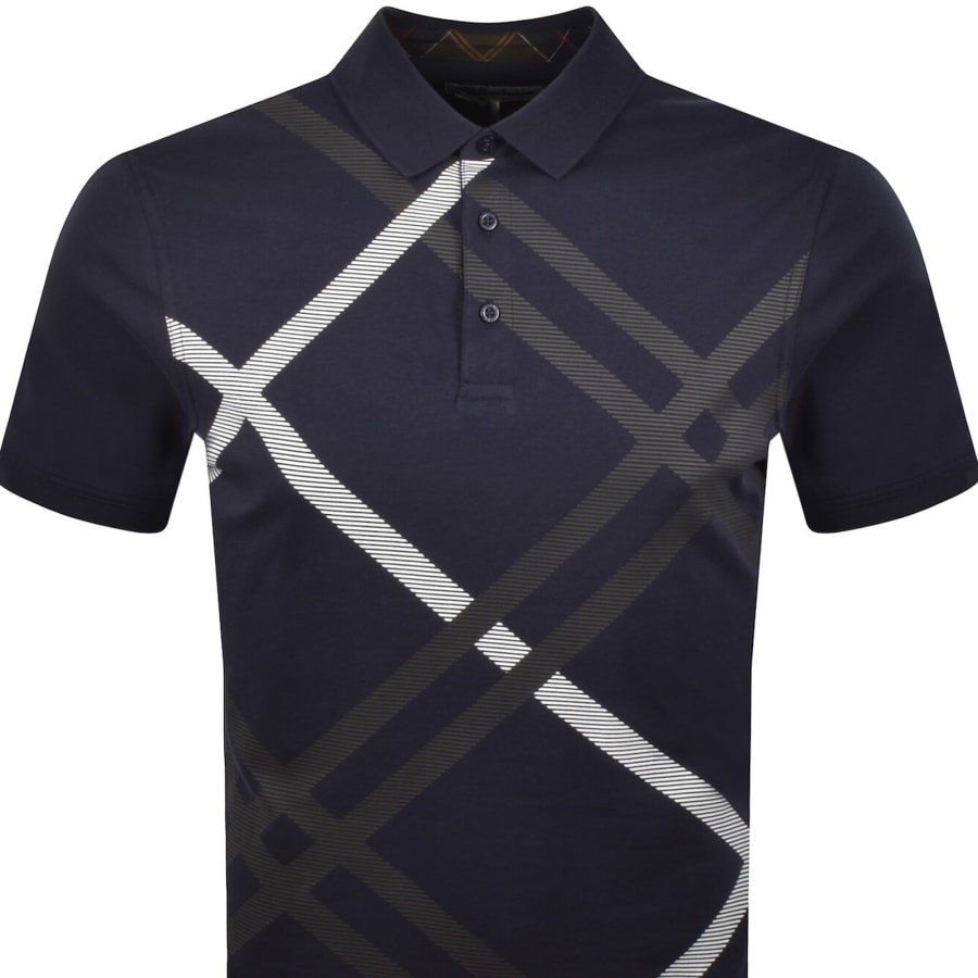 Image number 2 for Barbour Stanford Polo T Shirt Navy