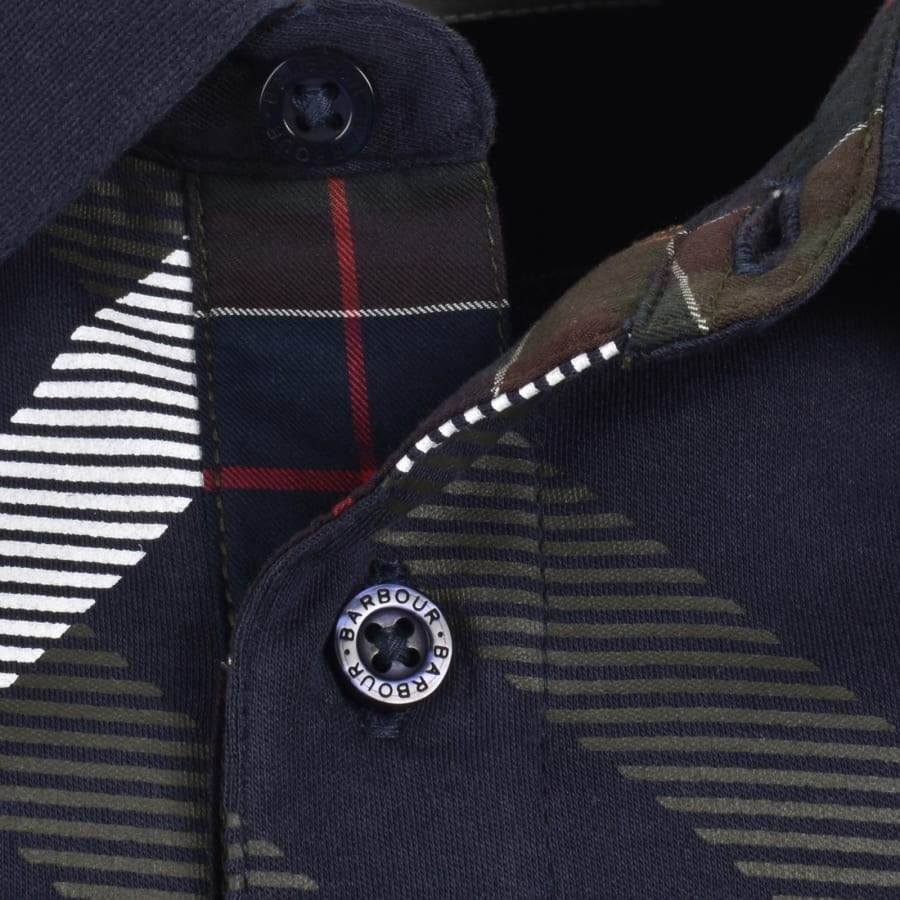 Image number 4 for Barbour Stanford Polo T Shirt Navy
