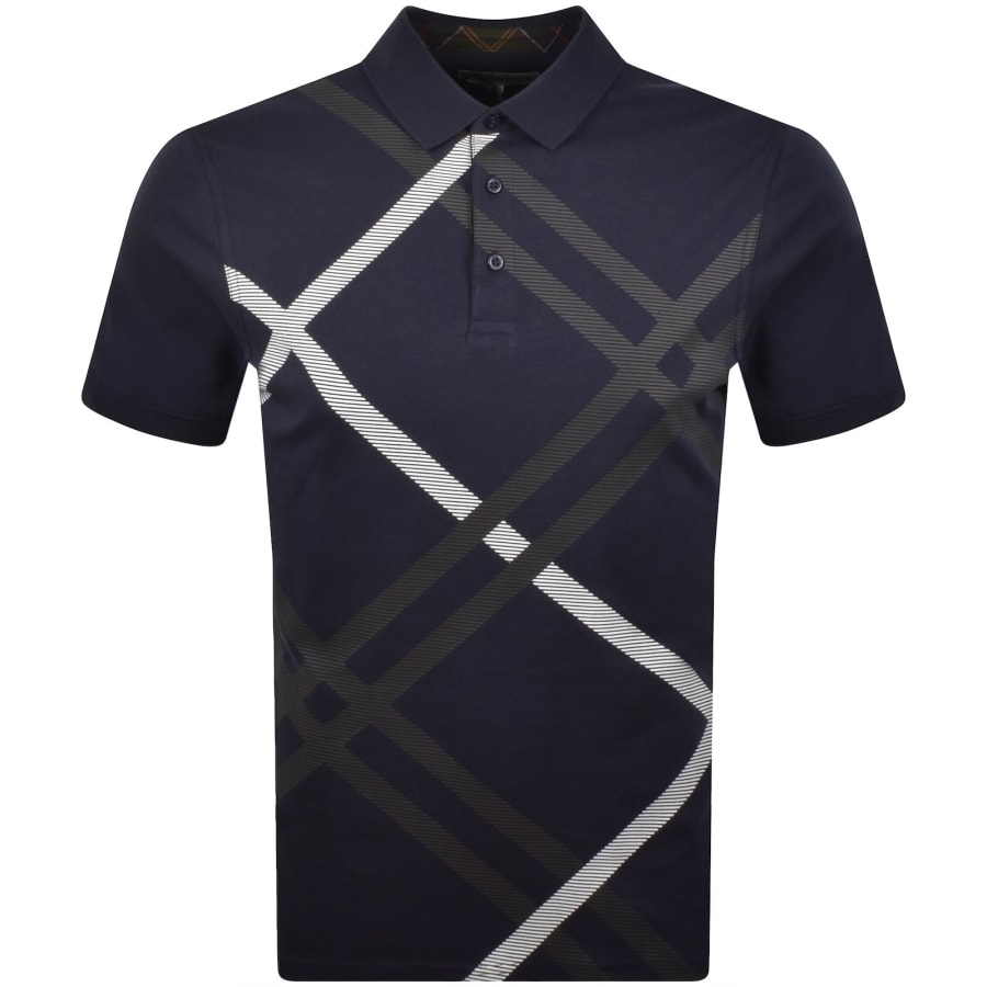 Image number 1 for Barbour Stanford Polo T Shirt Navy