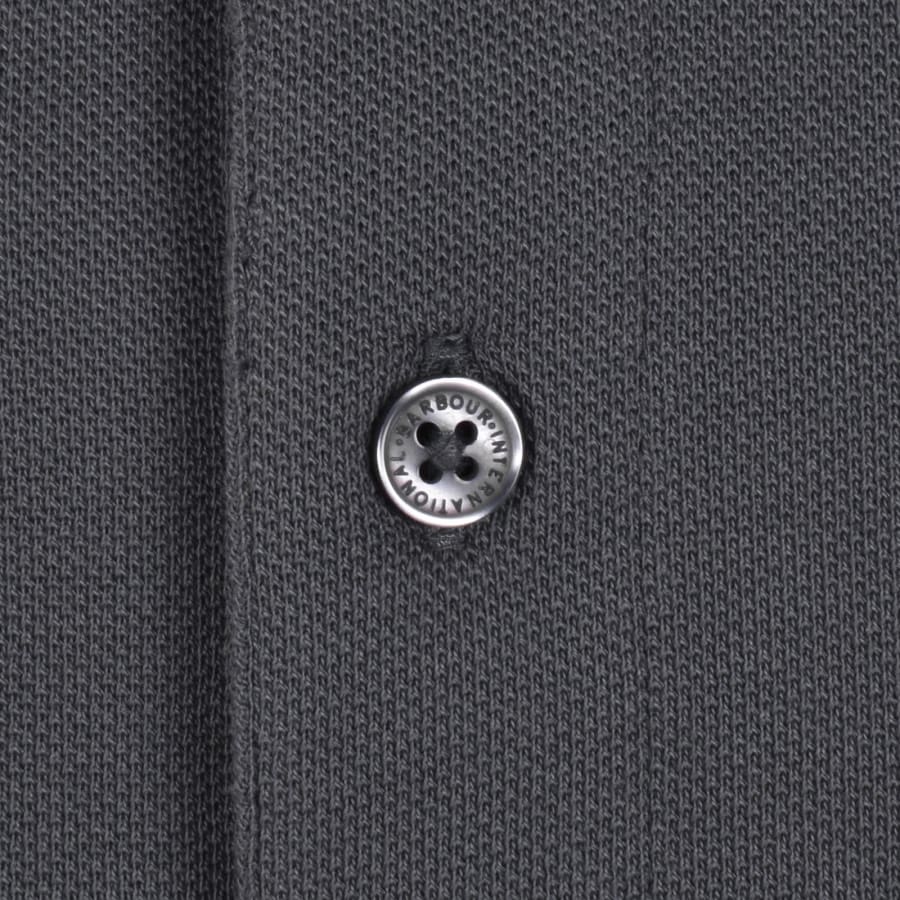 Image number 4 for Barbour International Long Sleeve Polo Grey