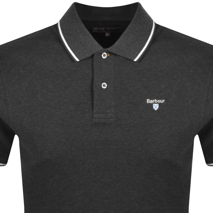 Image number 2 for Barbour Fielding Polo T Shirt Grey