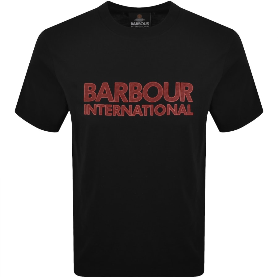Image number 1 for Barbour International Graphic T Shirt Black
