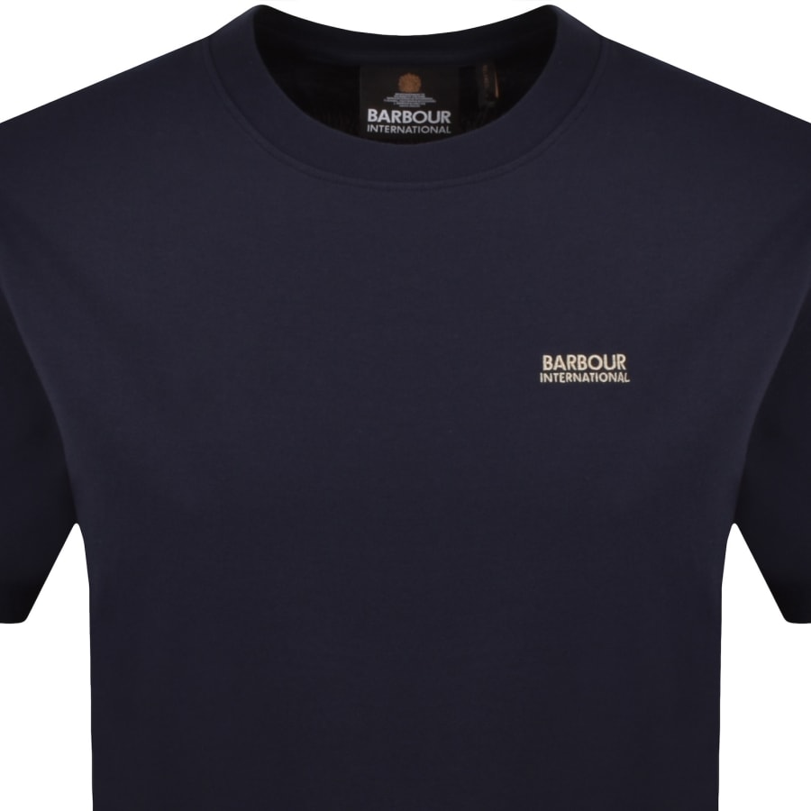 Image number 3 for Barbour International Graphic T Shirt Navy