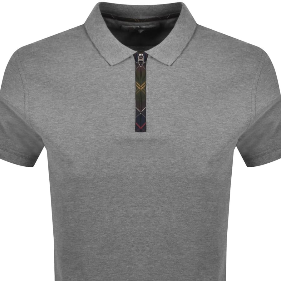 Image number 2 for Barbour Stately Polo T Shirt Grey