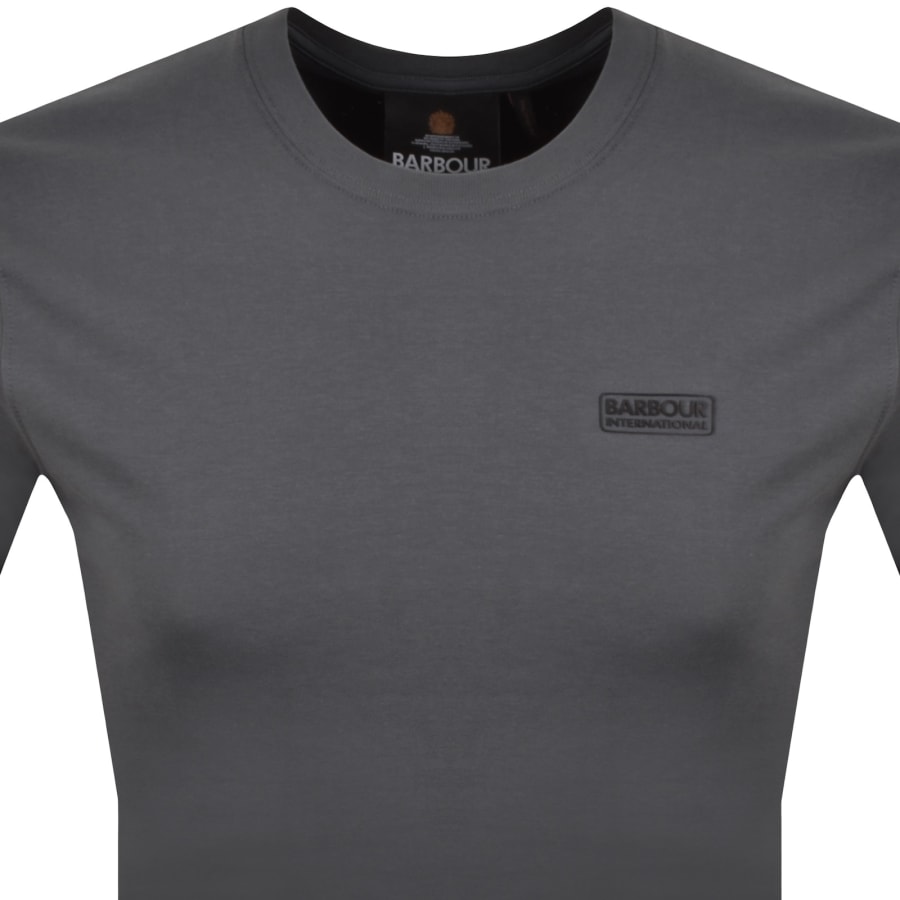 Image number 2 for Barbour International Small Logo T Shirt Grey