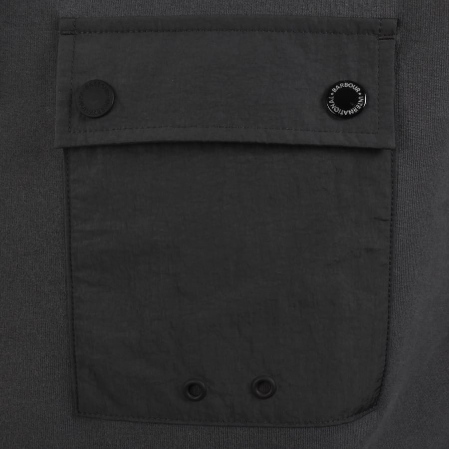 Image number 3 for Barbour International Inline Hoodie Grey