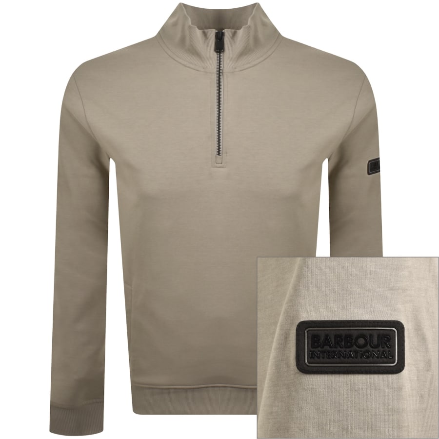 Image number 1 for Barbour International Ilford Sweatshirt Grey