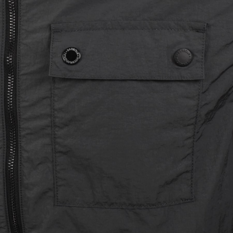 Image number 3 for Barbour International Inline Overshirt Grey