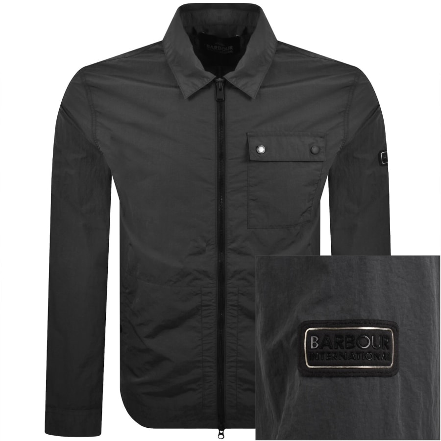 Image number 1 for Barbour International Inline Overshirt Grey