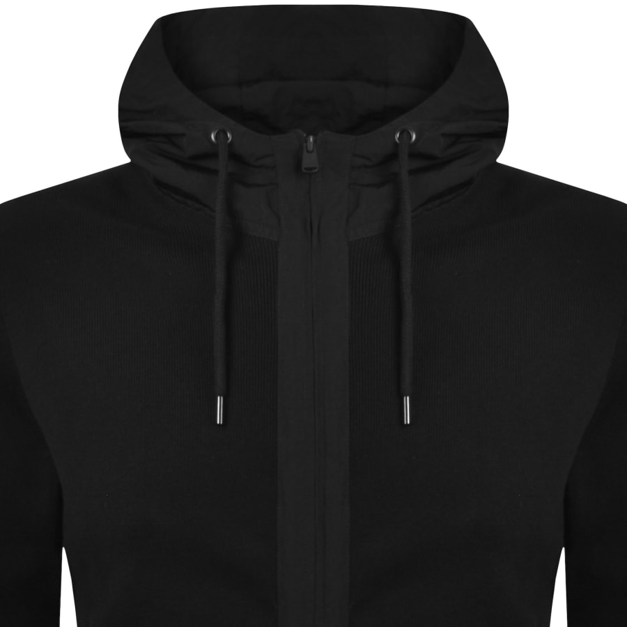 Image number 3 for Barbour International Inline Knit Hoodie Black
