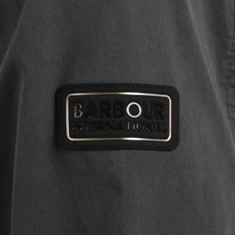 Image number 5 for Barbour International Arlo Overshirt Grey