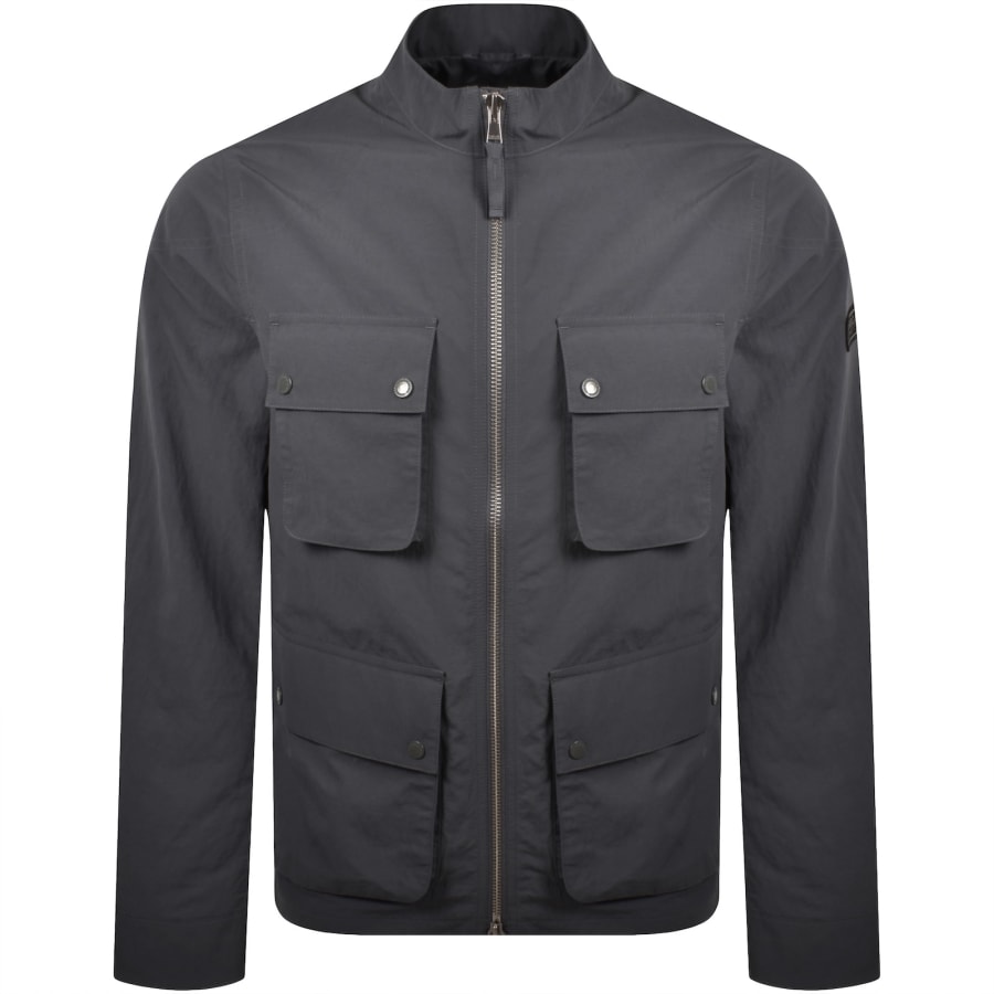Image number 2 for Barbour International Showerproof Jacket Grey