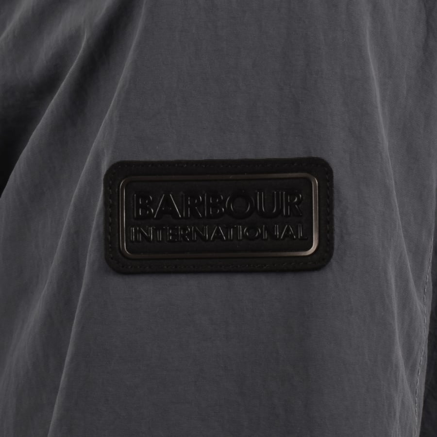 Image number 4 for Barbour International Showerproof Jacket Grey