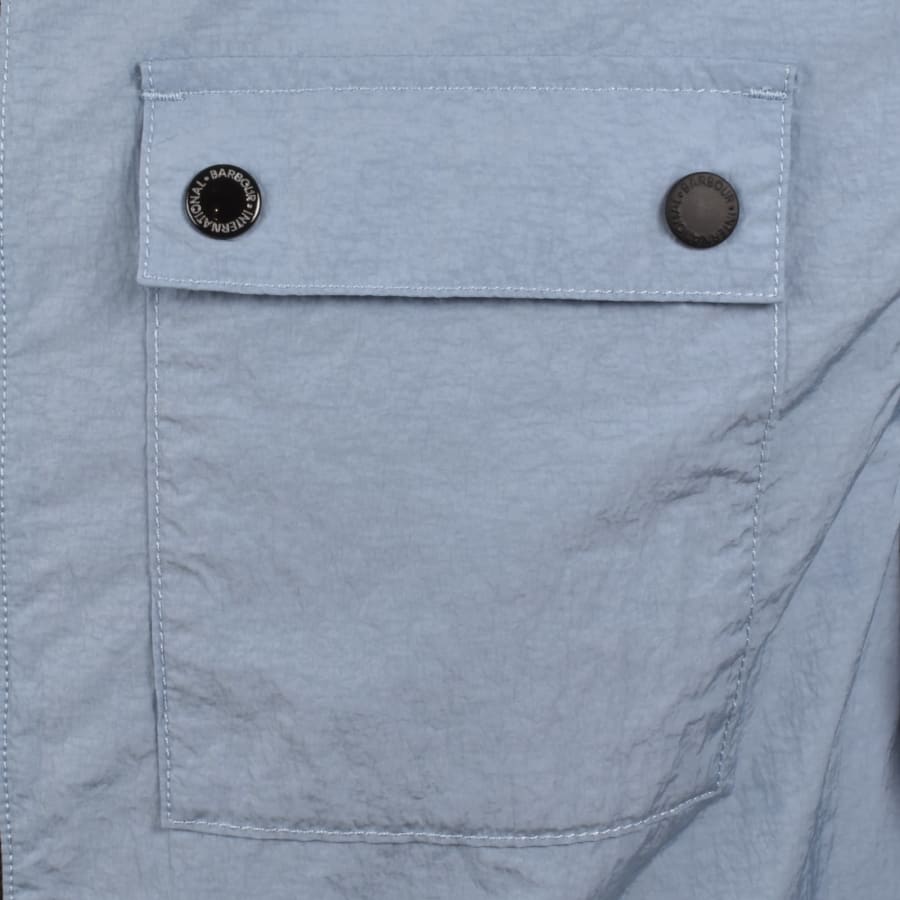 Image number 3 for Barbour International Inline Overshirt Blue