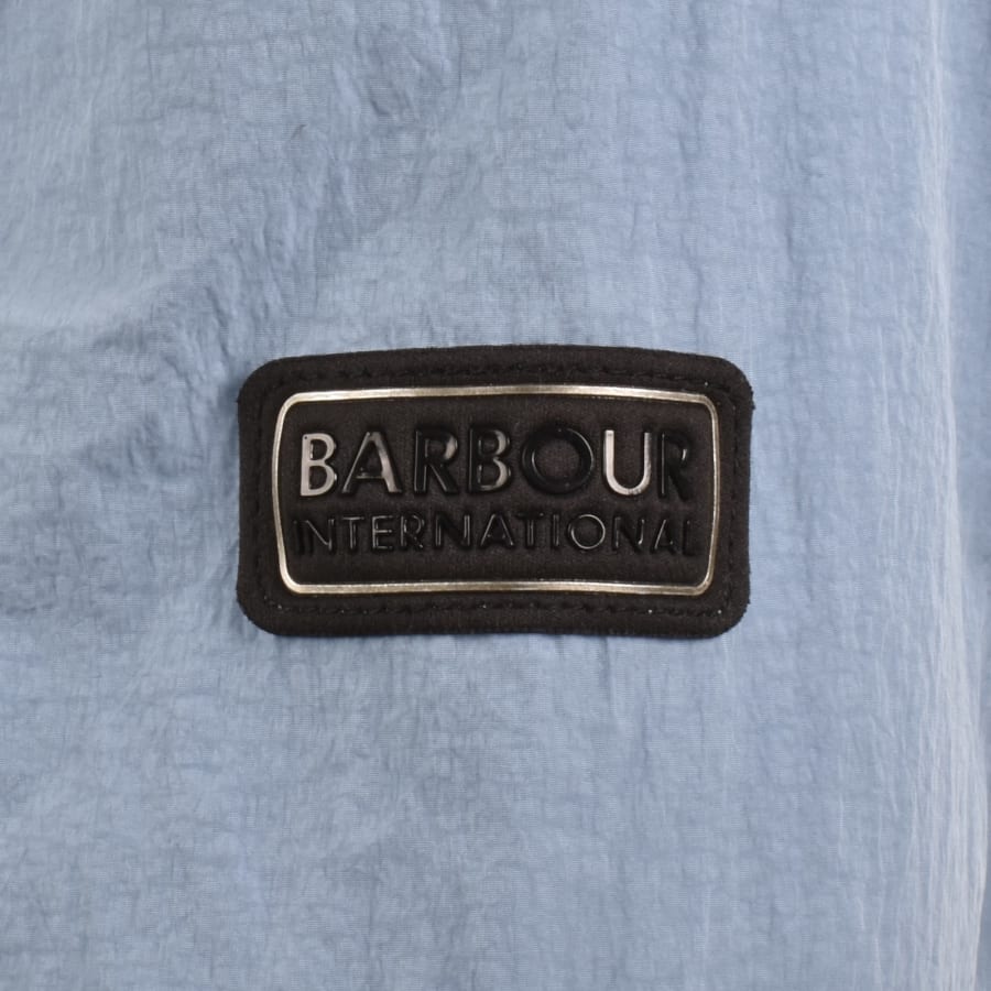 Image number 4 for Barbour International Inline Overshirt Blue