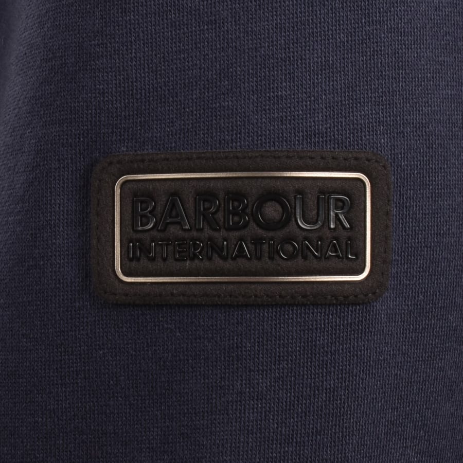 Image number 4 for Barbour International Map Hooded Tracksuit Navy
