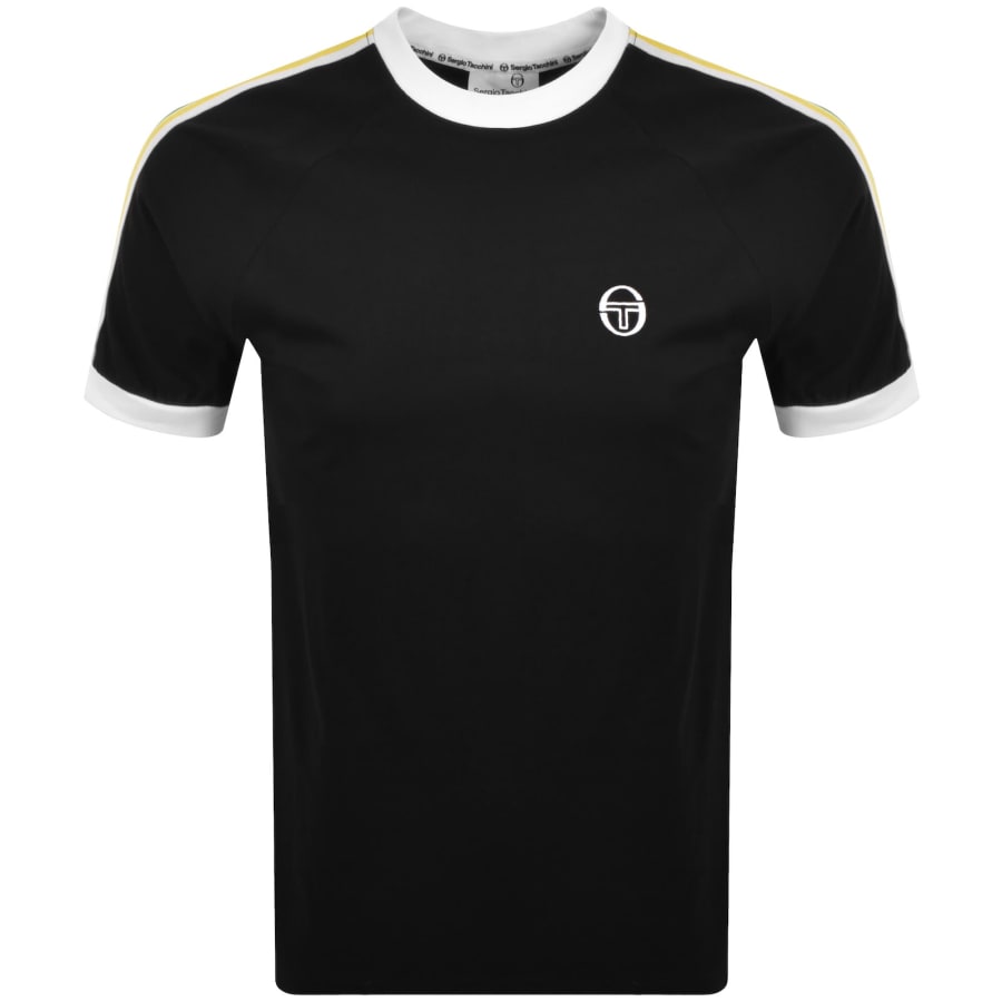 Image number 2 for Sergio Tacchini Pino Ringer T Shirt Black