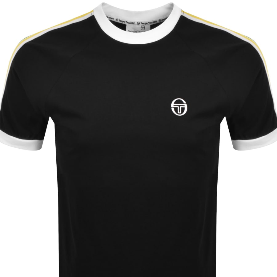 Image number 3 for Sergio Tacchini Pino Ringer T Shirt Black