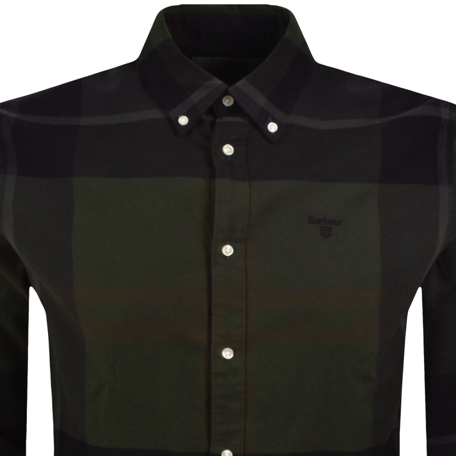 Image number 2 for Barbour Iceloch Long Sleeved Shirt Green