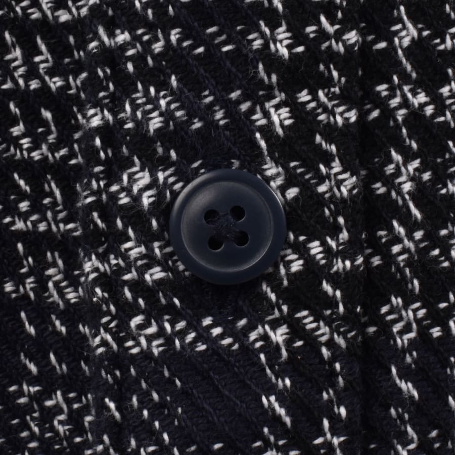 Image number 3 for Barbour Millom Houndstooth Overshirt Navy