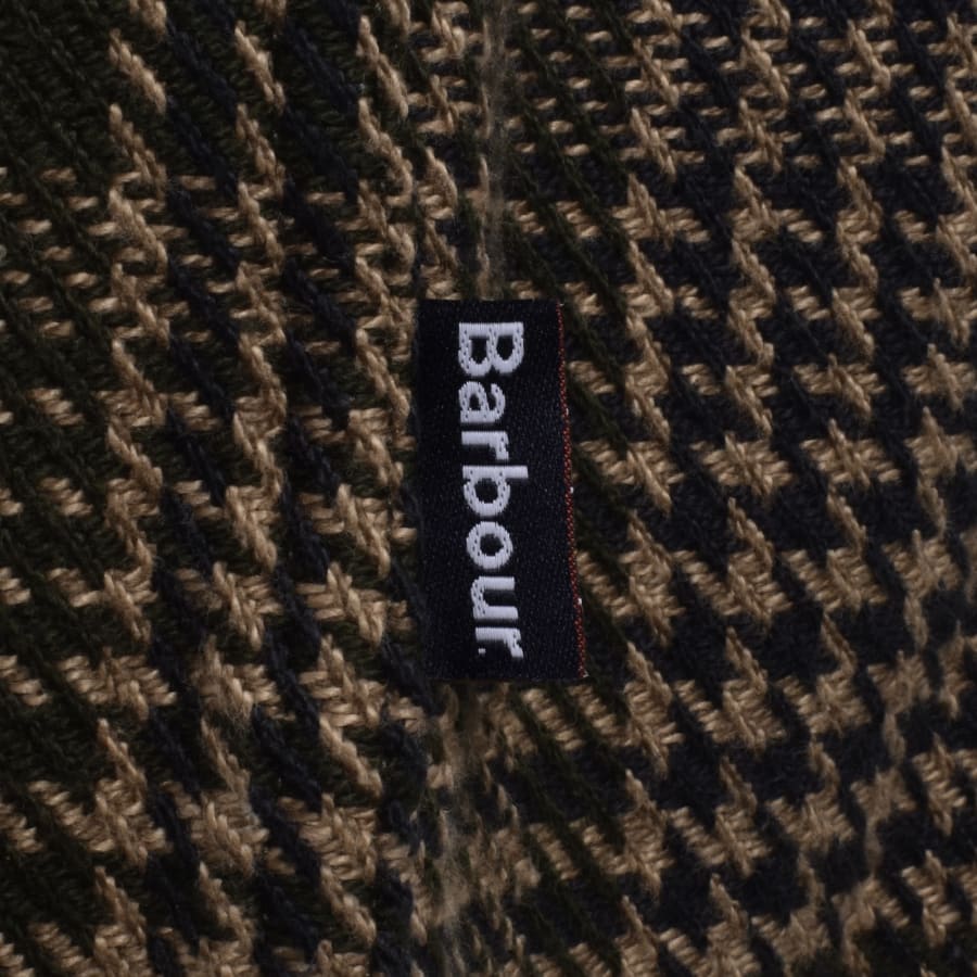 Image number 4 for Barbour Millom Houndstooth Overshirt Green