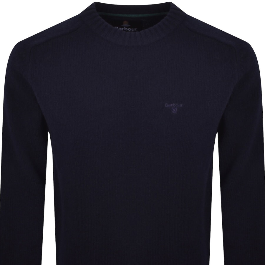 Image number 2 for Barbour Newtown Crew Jumper Navy