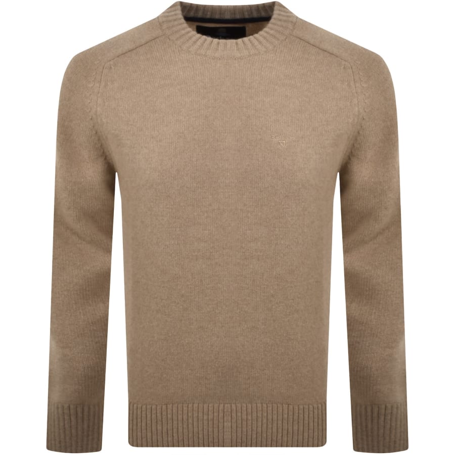 Image number 1 for Barbour Newtown Crew Jumper Beige